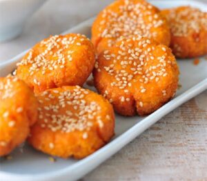 Chinese Sweet Potato Cakes - Hongshu bing - 红薯饼