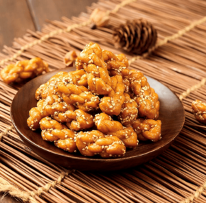 Fried-dough-twists-Ma-Hua-with-sesame-seeds