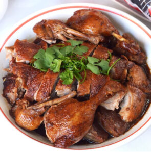 Braised duck