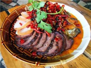 Steamed cured meat