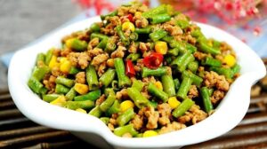 Stir-fried-green-beans-with-minced-pork
