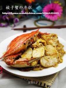 Stir-fried-rice-cake-with-crab