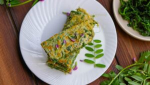 Wild vegetable egg pancakes - Ye Cai Ji Dan Bing - 野菜鸡蛋饼