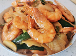 prawns-with-scallion-oil